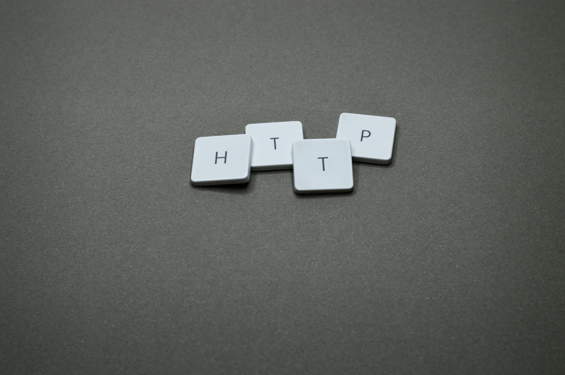 http blocks on gray panel