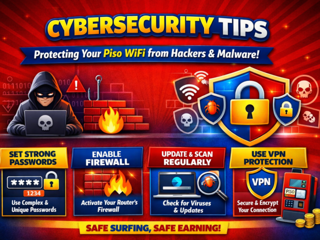 Cybersecurity Tips to Protect Your Piso WiFi from Hackers and Malware