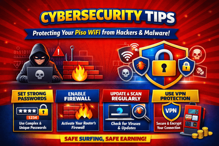 Cybersecurity Tips to Protect Your Piso WiFi from Hackers and Malware