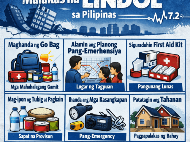Mga Dapat Gawin Bago ang Malakas na Lindol sa Pilipinas