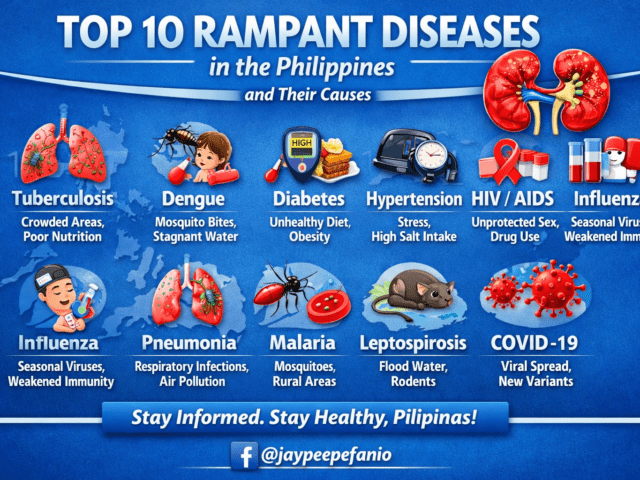 Top 10 Rampant Diseases in the Philippines and Their Causes