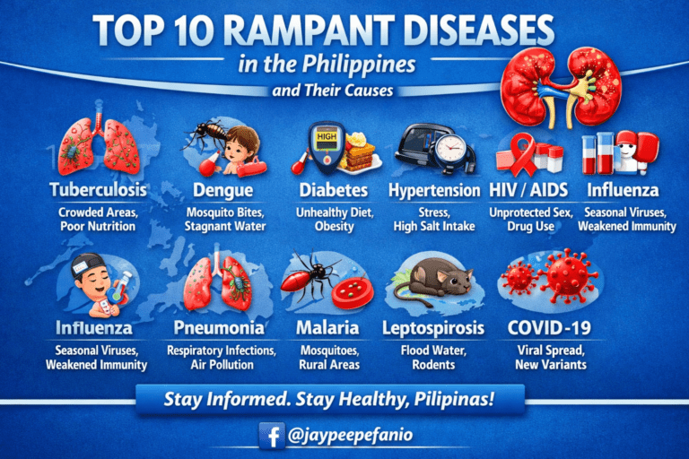 Top 10 Rampant Diseases in the Philippines and Their Causes
