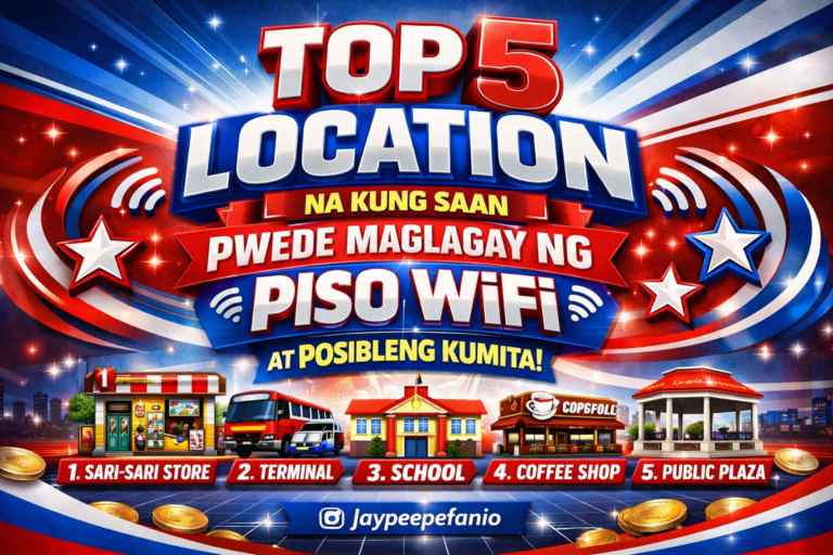 Top 5 Location na Kung Saan Pwede Maglagay ng Piso WiFi at Posibleng Kumita